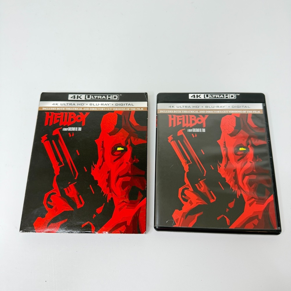 Hellboy - 2004 (4K UHD, Blu-ray, 2019) W/ OOP Slipcover Del Toro, Ron Pearlman